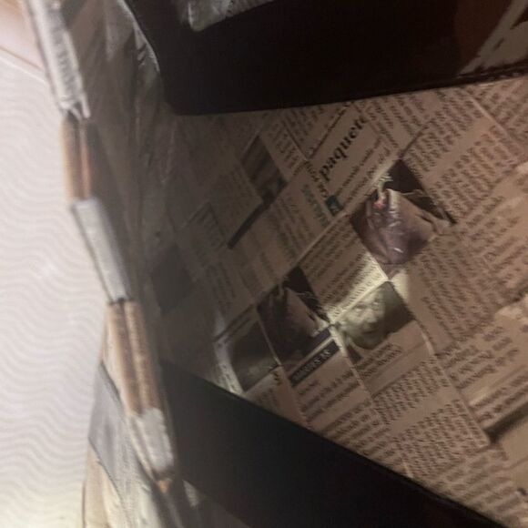 newspaper clutch got it custom made runway handbag purse - Picture 4 of 4